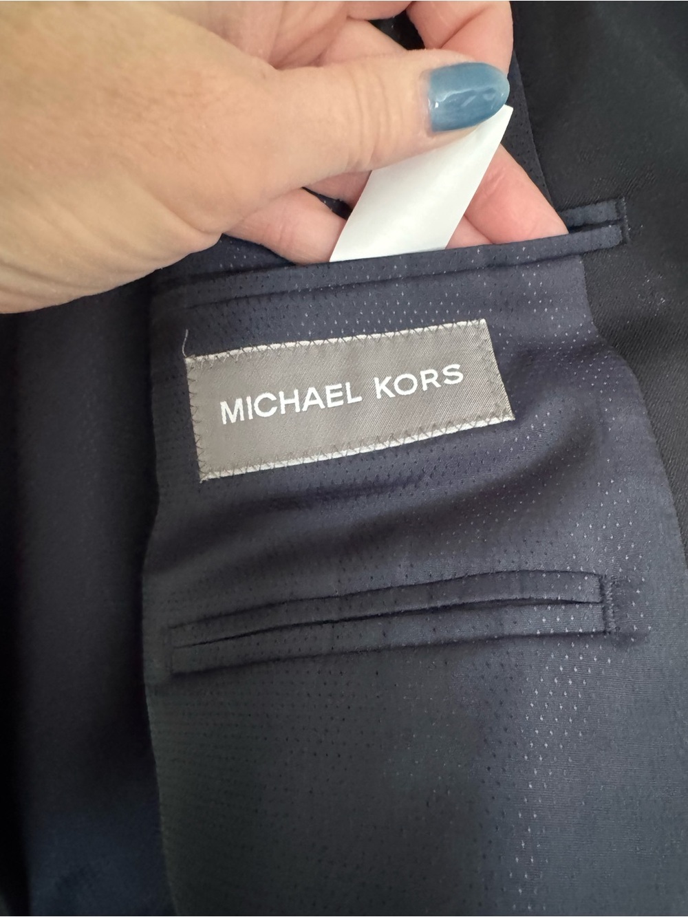 Michael Kors Dark Navy Two-Button Sport Suit - Picture 4 of 8